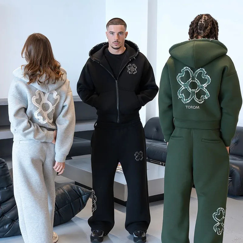 Streetwear Brand Y2K - İlkbahar Sonbahar Büyük Beden 4 Yapraklı