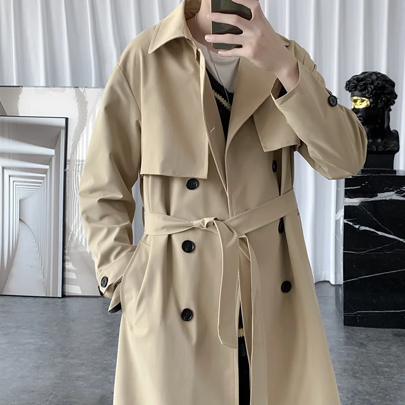 Streetwear Brand Jacket - Moda Marka erkek İş Rüzgarlık Uzun