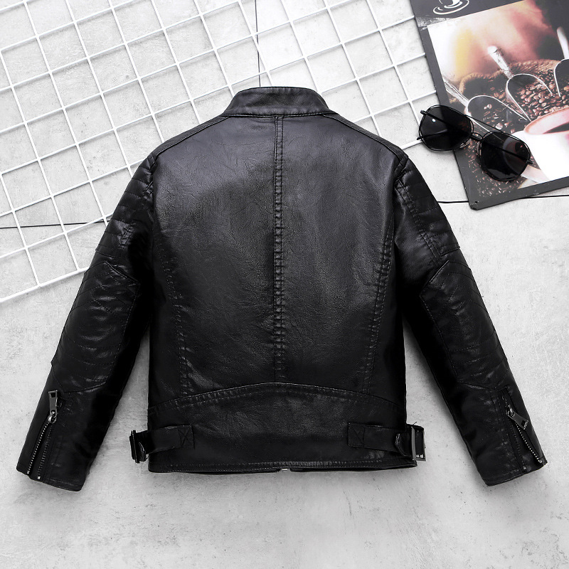 Erkek Çocuk Motosiklet PU Deri - Streetwear Brand Logo Design incelemesi ve fiyatı