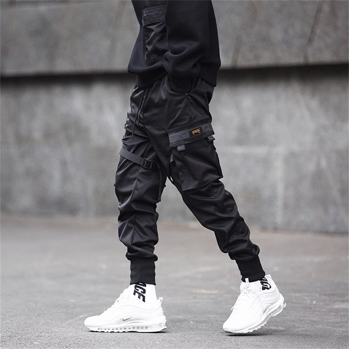 Siyah Hip Hop kargo pantolon y - Streetwear Brand Jacket incelemesi ve fiyatı